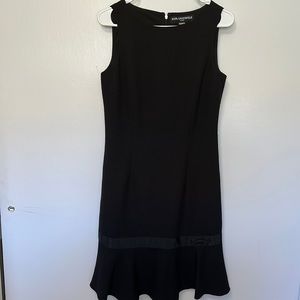 KARL LAGERFELD black midi cocktail dress